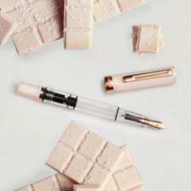 Twsbi Eco Creme with rosegold trims, piston filling fountain pen