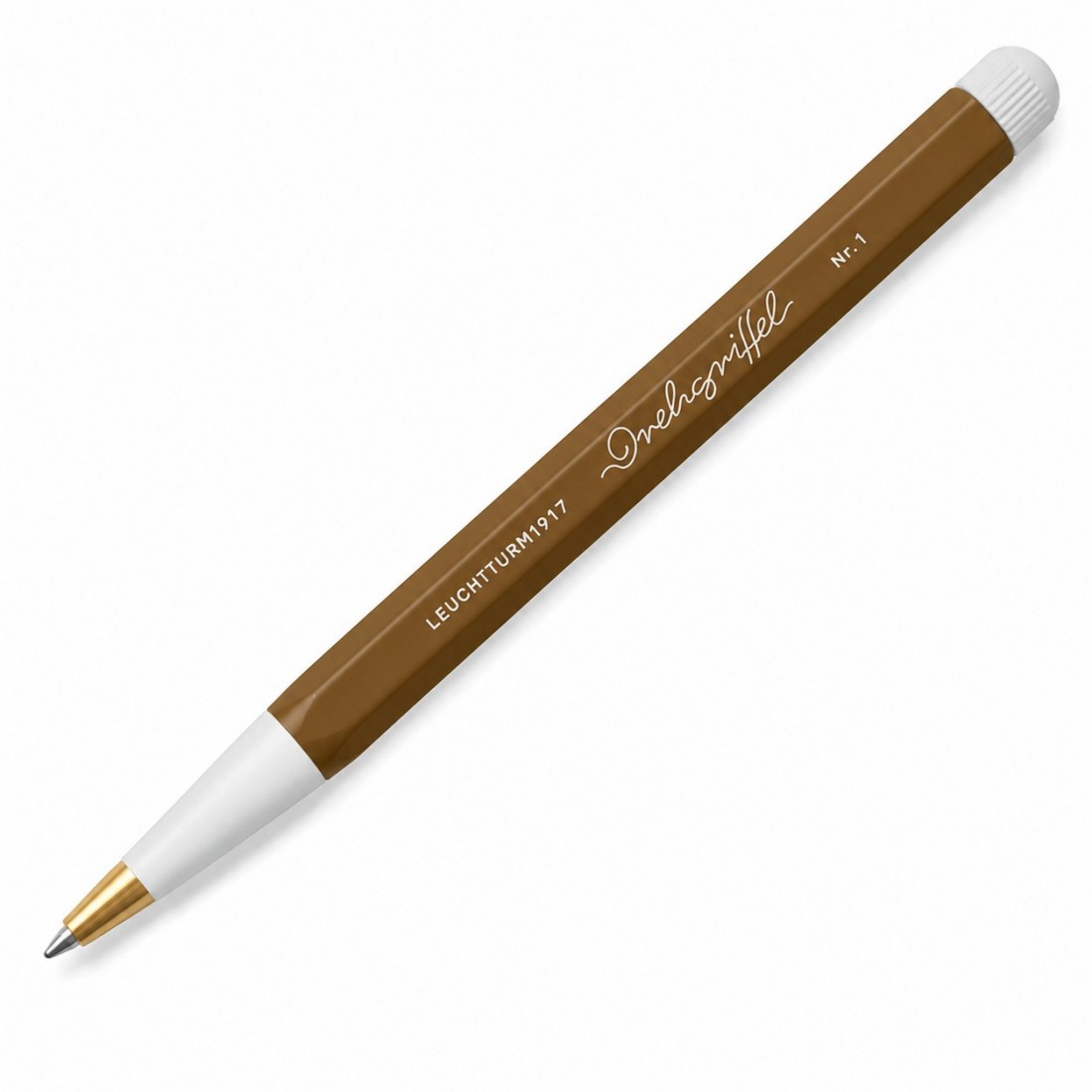 Leuchtturm 1917 Drehgriffel Nr.1 Spice brown,  Gelpen with black ink