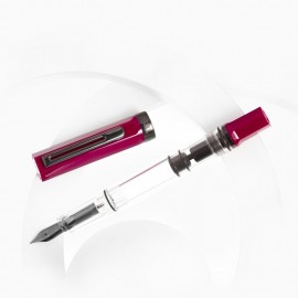 Twsbi Eco , with onyx plum  trims, piston filling fountain pen