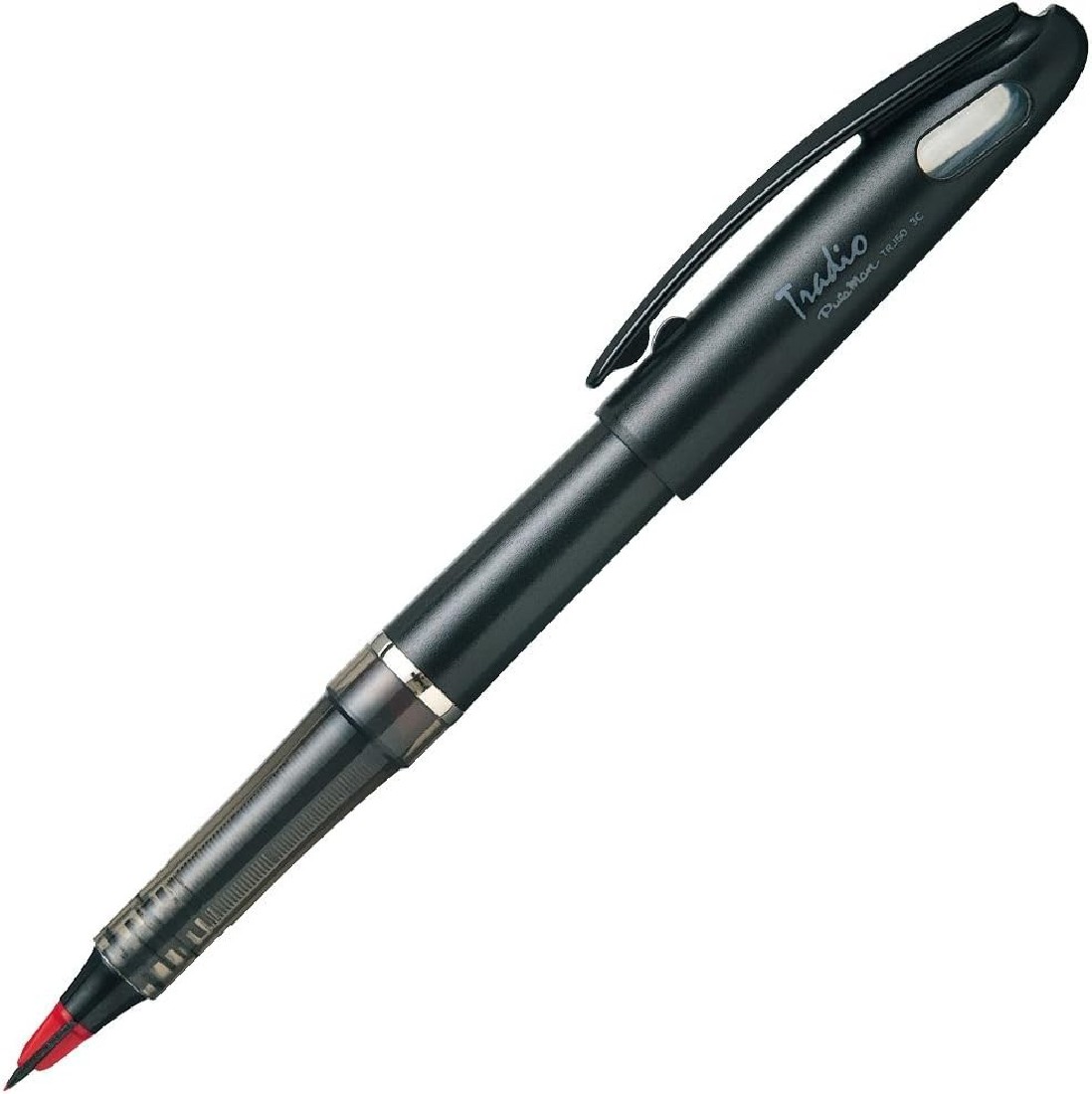 Pentel Tradio Pulaman, Red  Ink, TRJ50-B, fountain pen with plastic nib