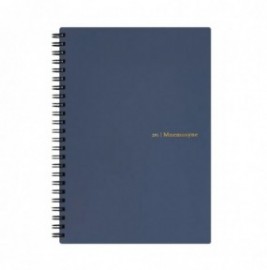 Mnemosyne spiral notebook navy 295-72 A5 5mm 80sheets ruled 80gr
