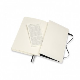 Notebook Large 13x21 Plain Expanded Version Black Soft Cover Moleskine