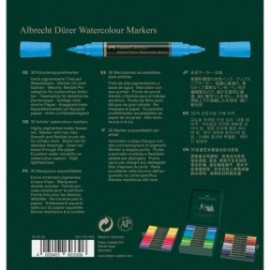 Faber Castell Albrecht Dürer Watercolour Markers, wallet of 30, 160330