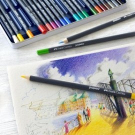 Faber Castell Goldfaber Color Pencils, 114736 Tin of 36