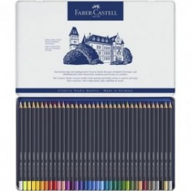 Faber Castell Goldfaber Color Pencils, 114736 Tin of 36