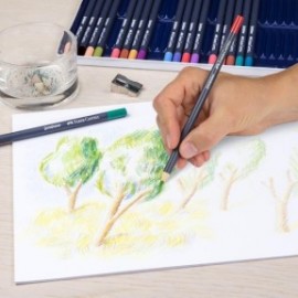 Faber Castell Goldfaber Color Pencils, 114736 Tin of 36
