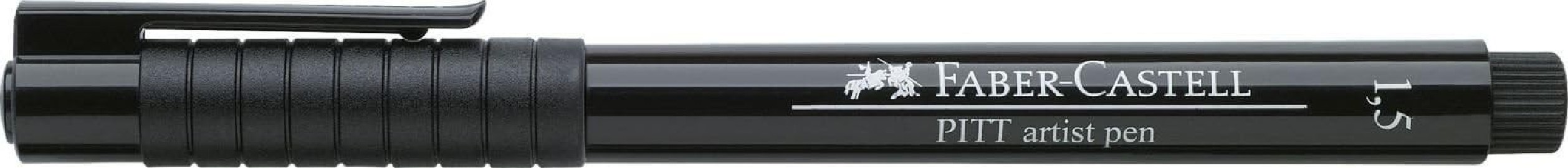 Faber Castell Art & Graphic Pitt Artist Pen Bullet Nib 1.5 India Ink Pen, Black 167890