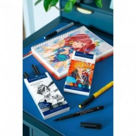 Faber Castell Pitt Artist Pens Manga Shonen - Wallet of 6 167157