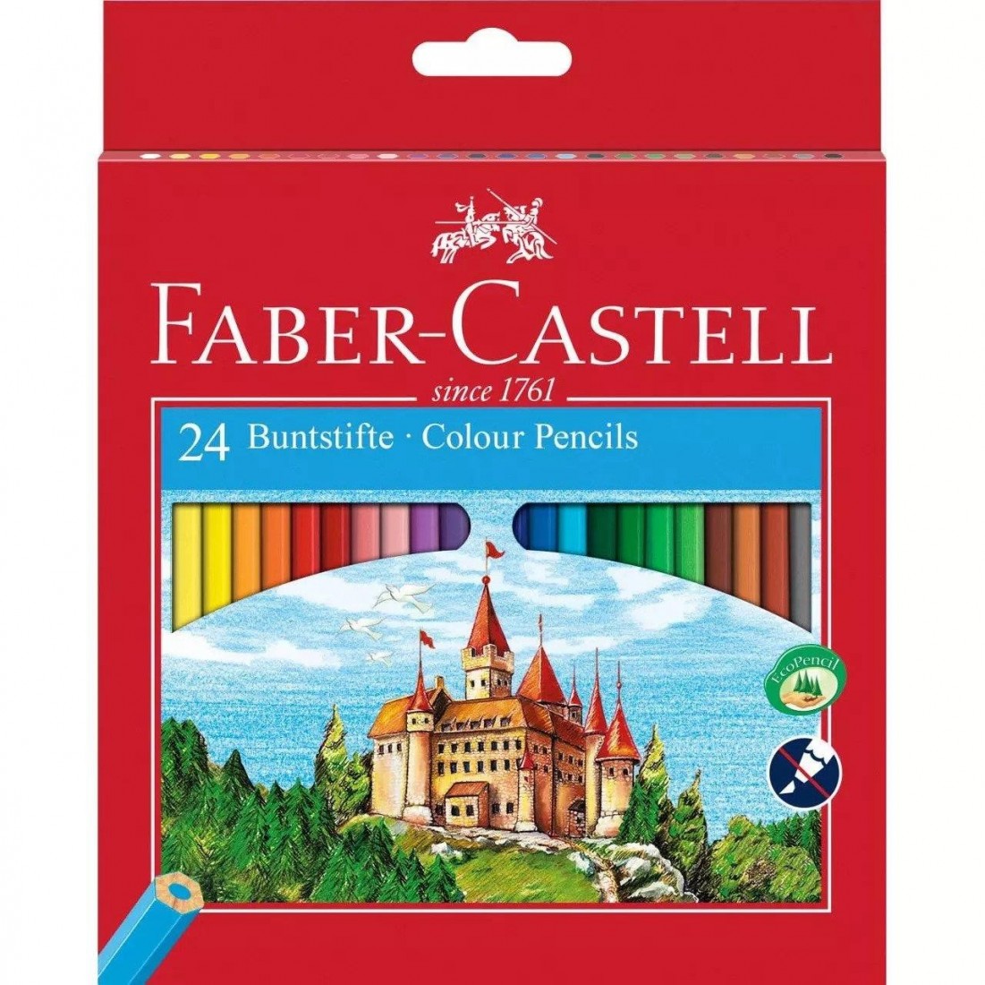 Faber Castell Classic Colour pencils, 120124 cardboard wallet of 24