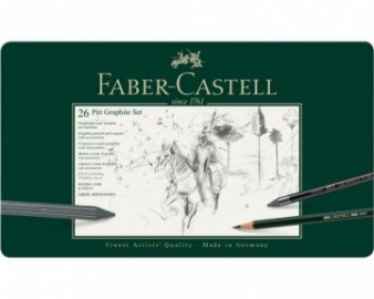 Faber Castell Pitt Graphite set, tin of 26  112974