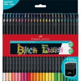 Faber Castell Colour Pencils Black Edition, 116450  cardboard wallet of 50
