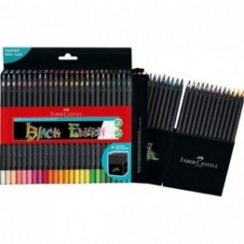 Faber Castell Colour Pencils Black Edition, 116450  cardboard wallet of 50