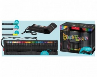 Faber Castell Black Edition Colored Pencils Pencil Roll,  72pcs, 116418