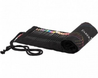 Faber Castell Black Edition Colored Pencils Pencil Roll,  72pcs, 116418