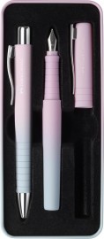 Faber Castell Poly Pen fountain pen and ballpen set, Blushing Sky, 241054