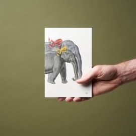 Paper Republic Animal Companions Elephants Book Refill XL Dotted Pap