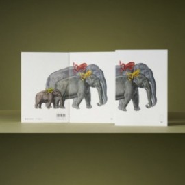 Paper Republic Animal Companions Elephants Book Refill XL Dotted Pap