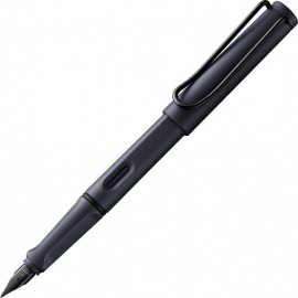 Lamy Safari Steel Black Fountain Pen 0E2