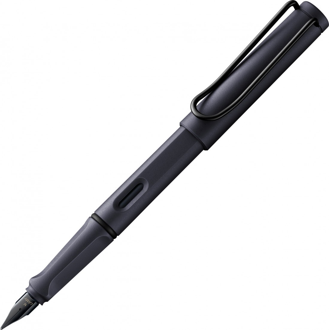 Lamy Safari Steel Black Fountain Pen 0E2