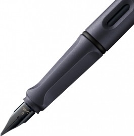 Lamy Safari Steel Black Fountain Pen 0E2