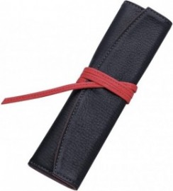Pilot Pensamble Roll Pen Leather Case for 1 Pen Long Type Black Red PSR1-02-BR