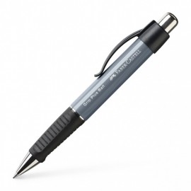 Ballpoint pen Grip Plus Ball M Grey Metallic 140789 Faber Castell