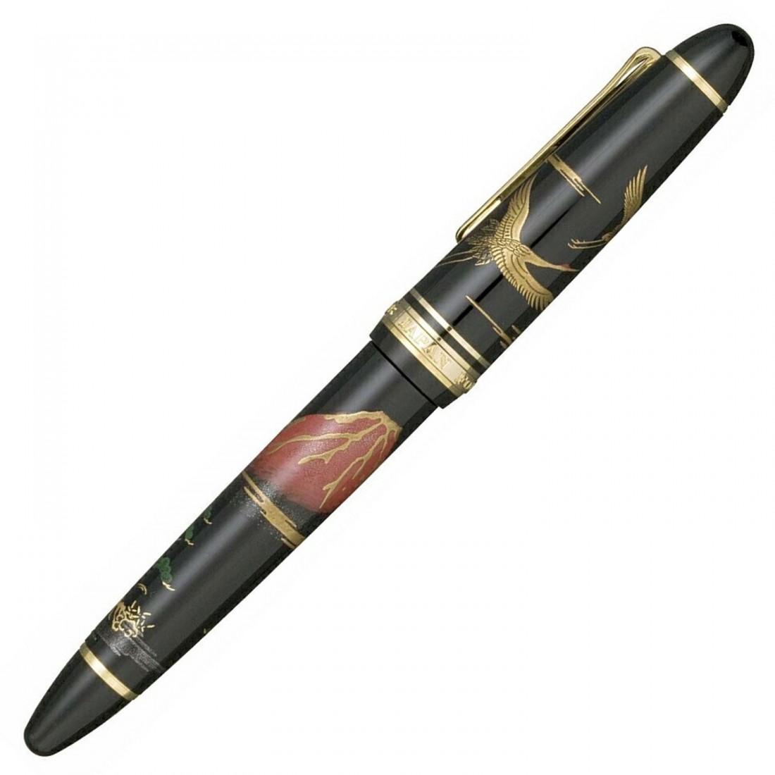 Sailor 1911 Profit Maki-e Mt.Fuji Crane Redfuji Tsuru Fountain Pen 11-5010-420
