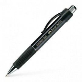 Ballpoint pen Grip Plus Ball M black metallic 140733 Faber Castell