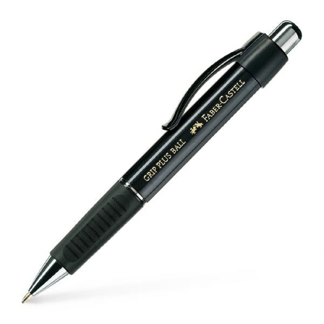Ballpoint pen Grip Plus Ball M black metallic 140733 Faber Castell