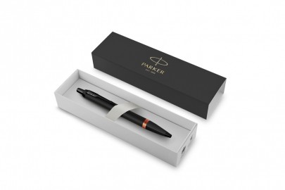 Parker IM Vibrant Rings Flame Orange Ballpoint Pen