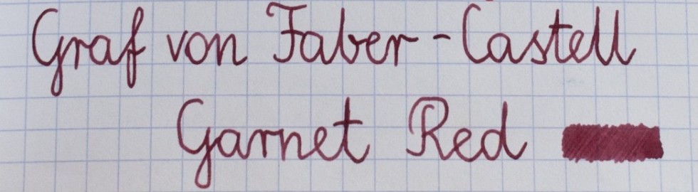 Graf von Faber-Castell Garnet Red, 141005 Fountain Pen Ink 75ml