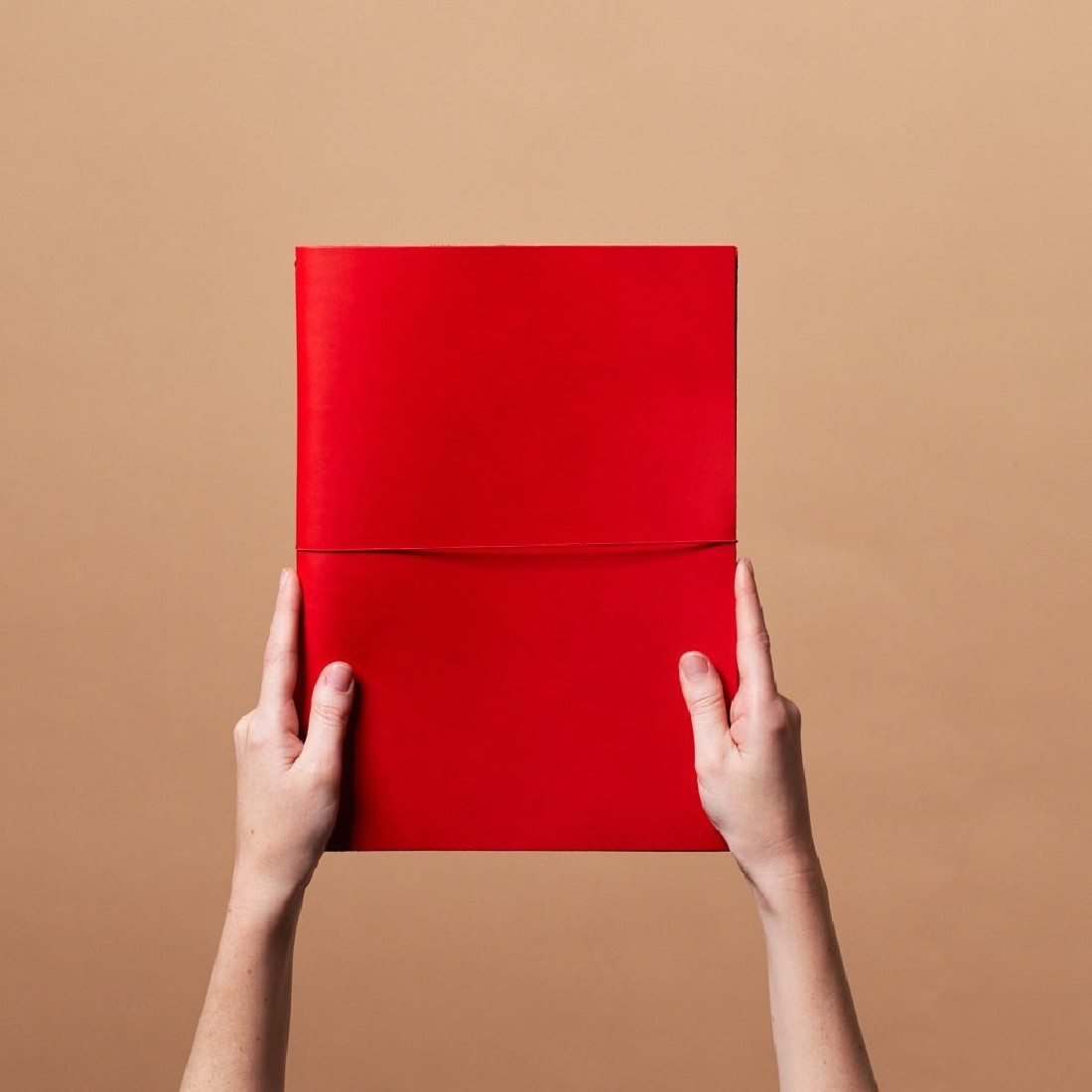 Paper Republic grand voyageur A4  red leather journal