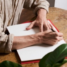 Paper Republic grand voyageur A4  red leather journal