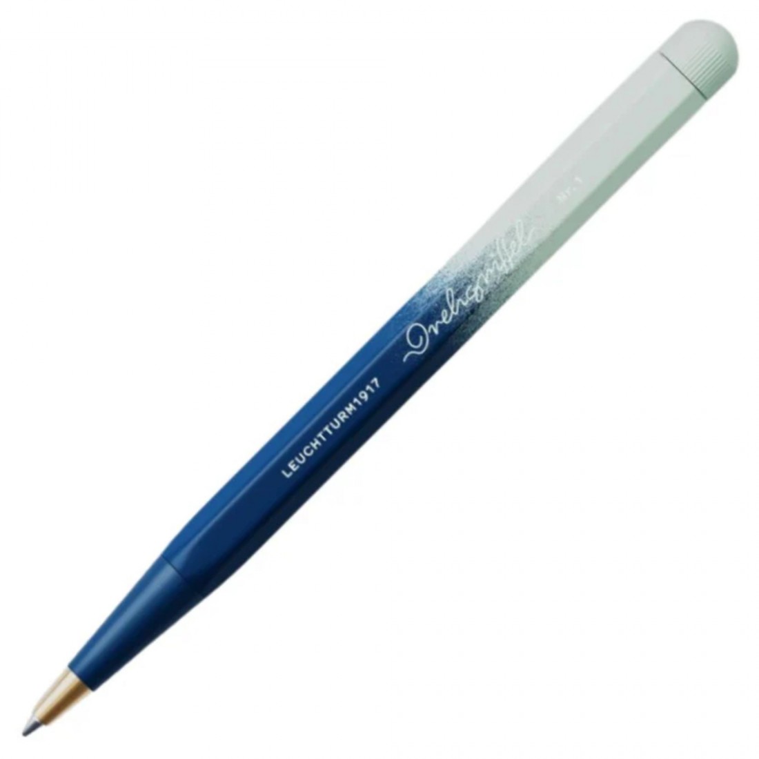 Leuchtturm1917 Drehgriffel Nr. 1 Ballpoint Pen - 2025 Limited Handmade Gradient Edition, Navy Mint Green