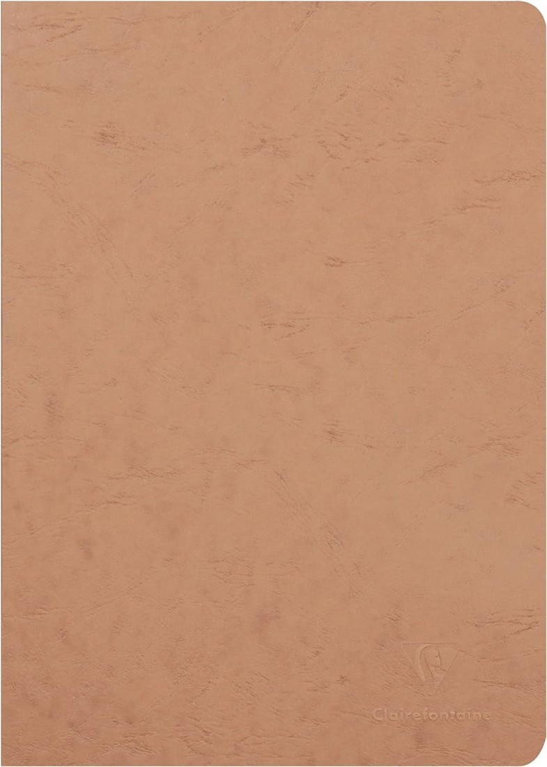 Clairefontaine Rhodia Age Bag 733061 Stitched Notebook A4 21 x 29.7 cm 96 Pages Plain Clairefontaine Rhodia Age Bag Staplebound Notebook (96 Pages) - A4 Size, Lined Rulings, 90gsm Brushed Vellum Paper - Brown Leather Effect Cover