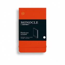 Leuchtturm 1917 Monocle Mandarin notepad hardcover A6 90x150mm, 184 dotted  pages with 1 rear pocket