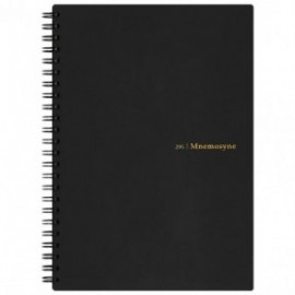 Mnemosyne spiral notebook black 295-05 A5 5mm 80sheets ruled 80gr MN