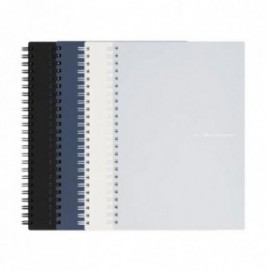 Mnemosyne spiral notebook black 295-05 A5 5mm 80sheets ruled 80gr MN