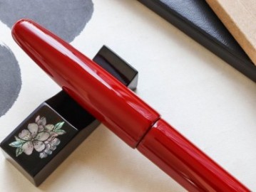 Wancher Dream pen True Urushi Red stainless steel nib fountain pen