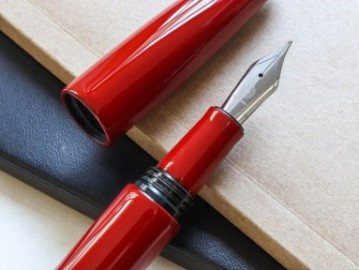Wancher Dream pen True Urushi Red stainless steel nib fountain pen
