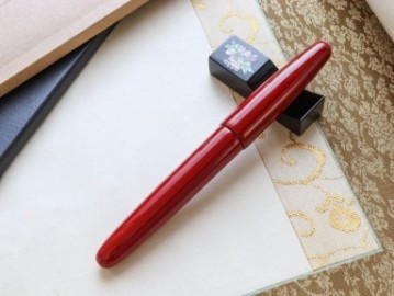 Wancher Dream pen True Urushi Red stainless steel nib fountain pen