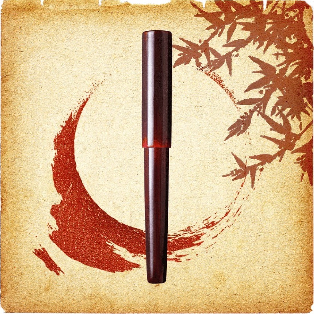 Wancher Fuzhou Urushi Aka-tamenuri steel nib