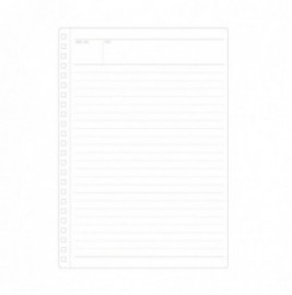 Mnemosyne spiral notebook white 295-06 A5 5mm 80sheets ruled 80gr MN