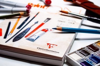 Clairefontaine A4 Paint On mix media 250gr 40sheets 96536C