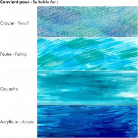 Clairefontaine A4 Paint On mix media 250gr 40sheets 96536C