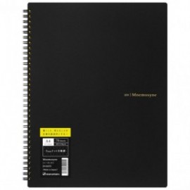 Mnemosyne spiral notebook black 109 A4 5mm 70sheets Dotted 80gr MN