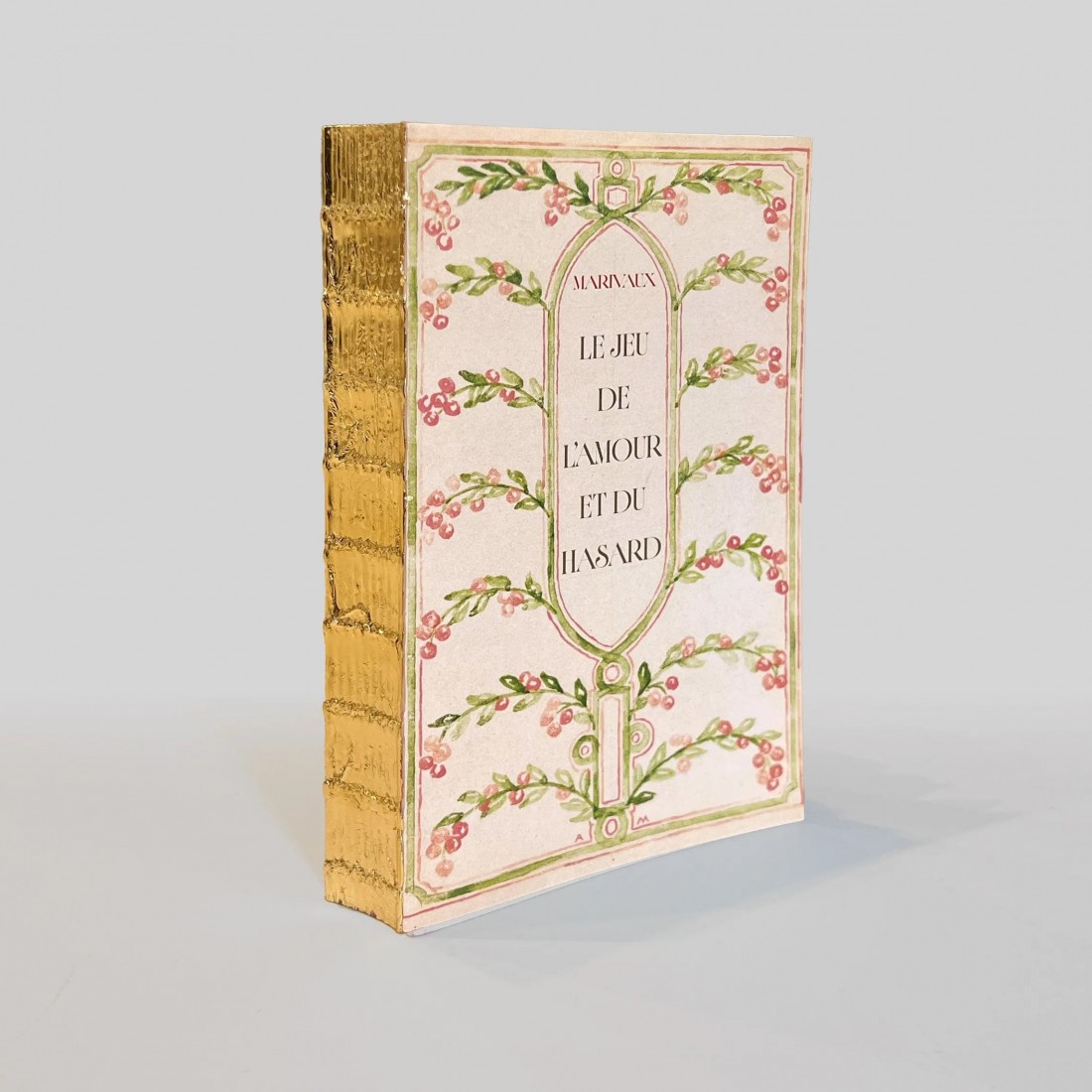 ANTIQUE NOTEBOOK XS GOLD LEAF Le jeu de l’amour et du hasard LIBRI MUTI