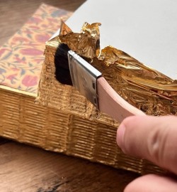 ANTIQUE NOTEBOOK XS GOLD LEAF La belle au bois dormant LIBRI MUTI
