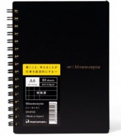 Mnemosyne spiral notebook black 197 A6 80sheets To do list 80gr MN