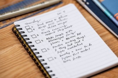 Mnemosyne spiral notebook black 197 A6 80sheets To do list 80gr MN